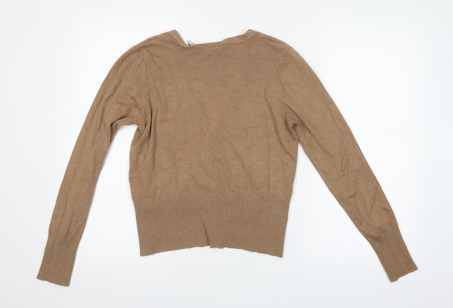 New Look Womens Beige  Knit Cardigan Jumper Size 14