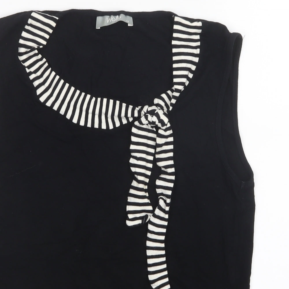 Wallis Womens Black   Basic T-Shirt Size 14