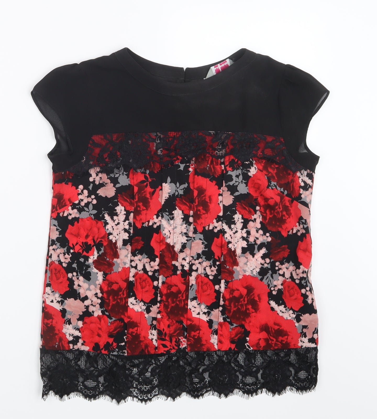 Dorothy Perkins Womens Red Floral  Basic Blouse Size 6
