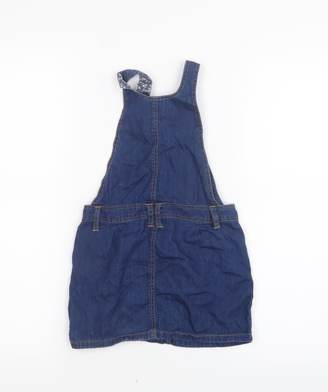 Matalan Girls Blue   Pinafore/Dungaree Dress  Size 5 Years