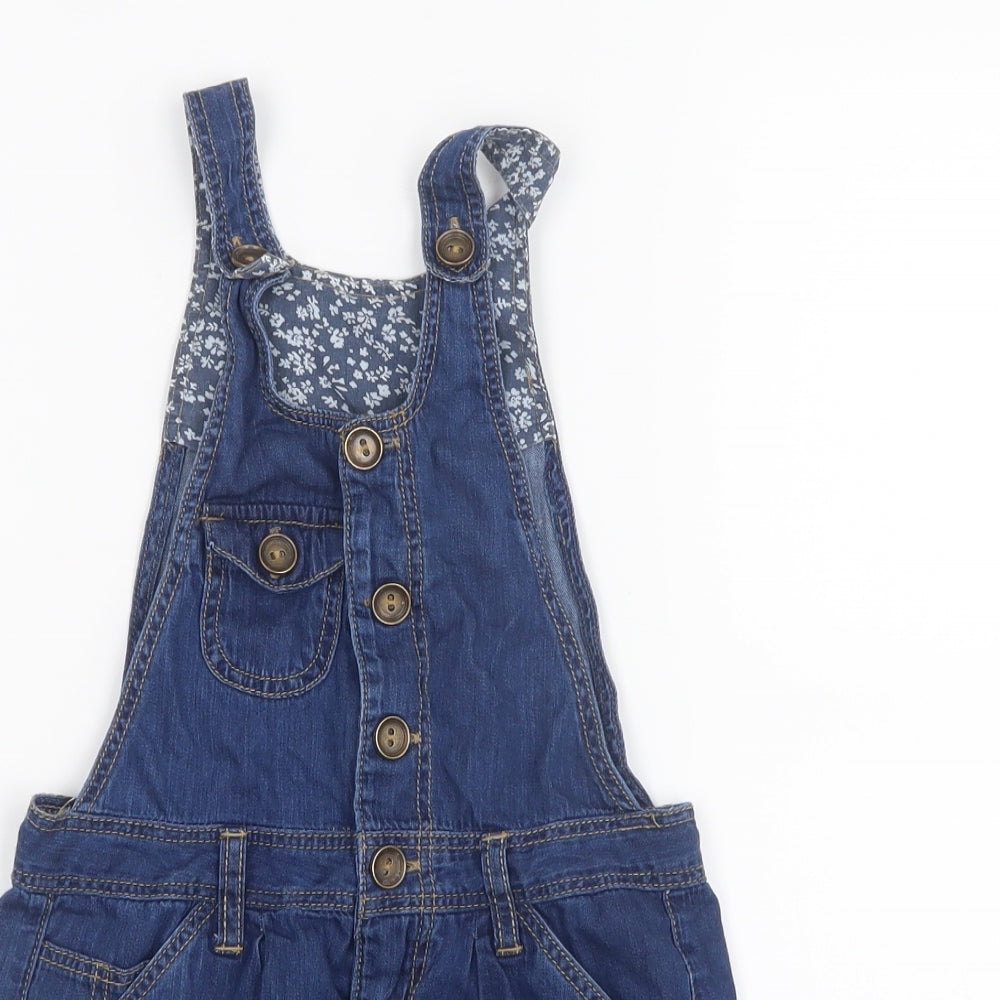 Matalan Girls Blue   Pinafore/Dungaree Dress  Size 5 Years