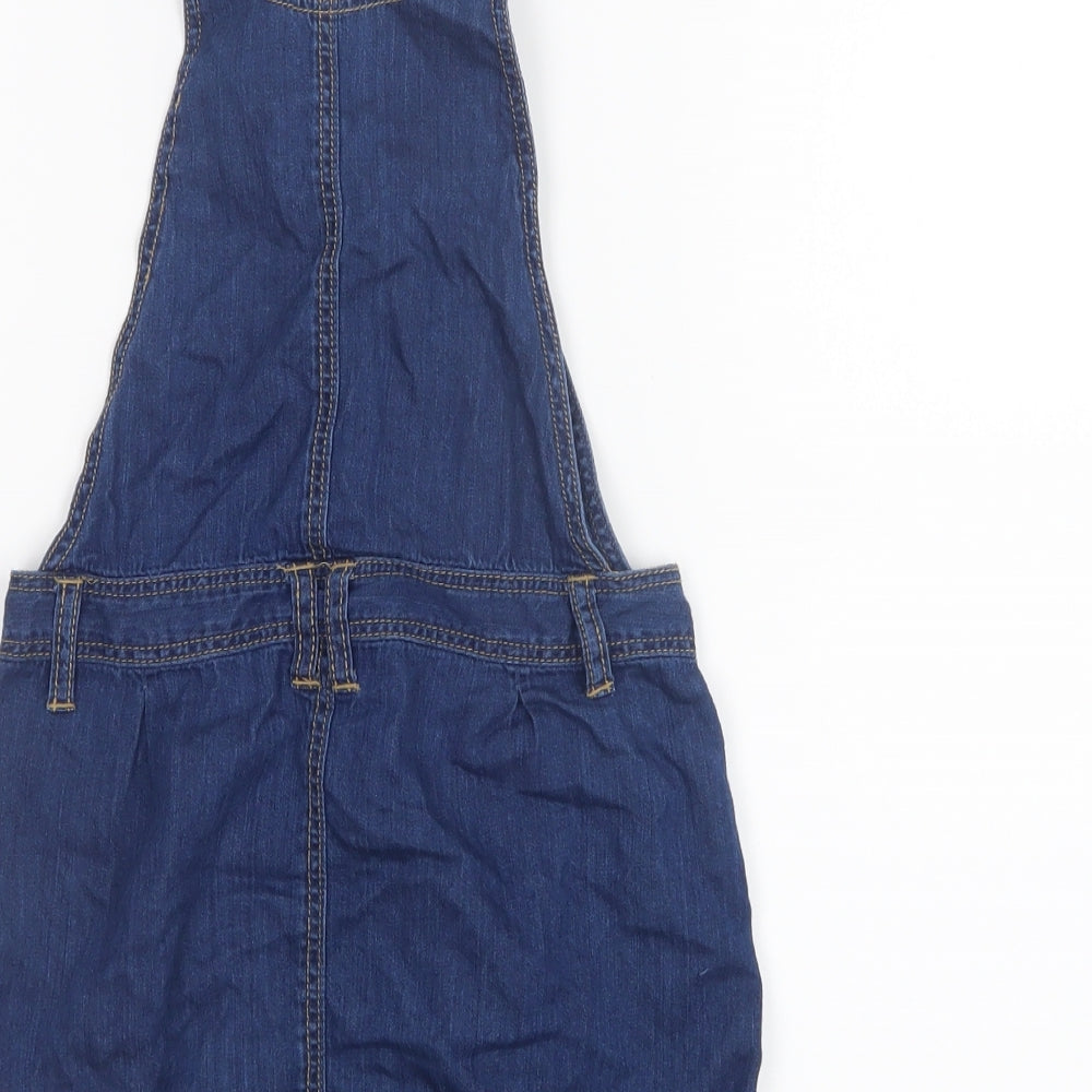 Matalan Girls Blue   Pinafore/Dungaree Dress  Size 5 Years