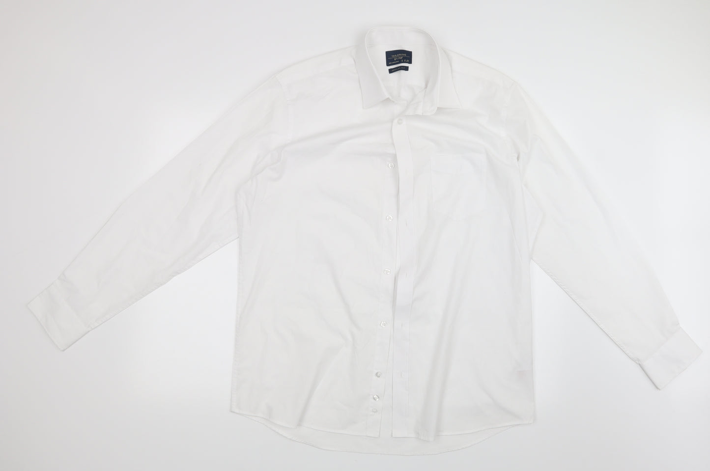 F&F Mens White    Button-Up Size 16