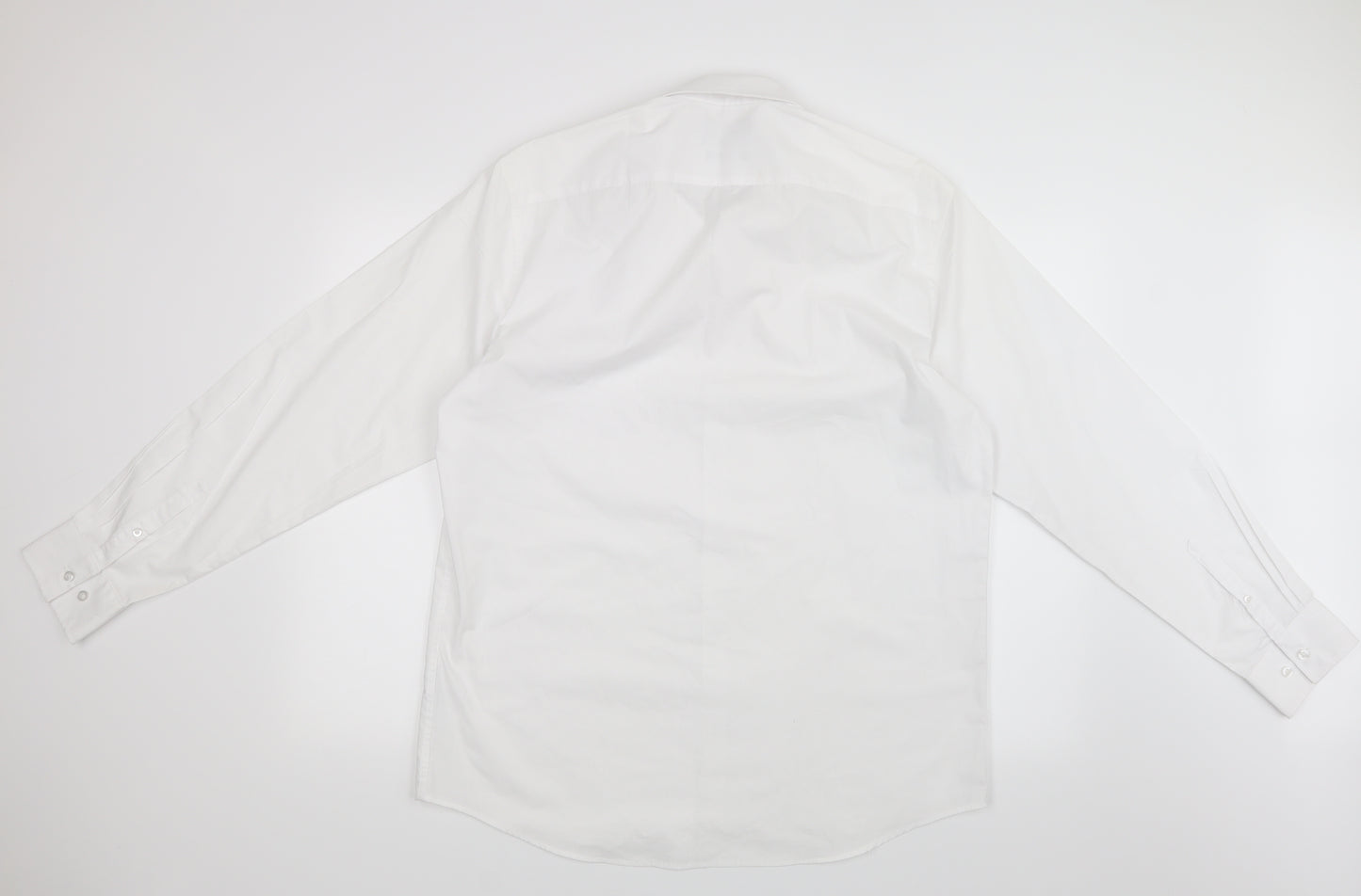 F&F Mens White    Button-Up Size 16