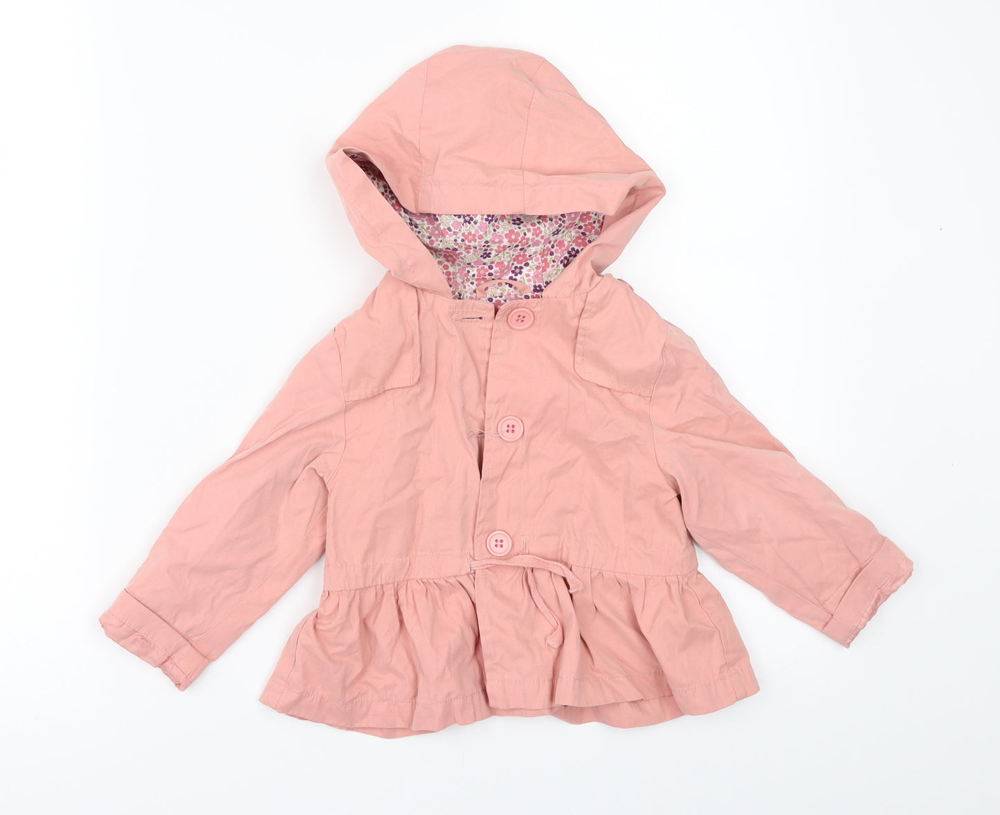 Mothercare Girls Orange   Jacket  Size 12-18 Months
