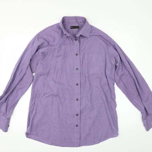 BHS Mens Purple    Button-Up Size 15