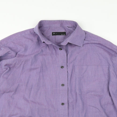 BHS Mens Purple    Button-Up Size 15