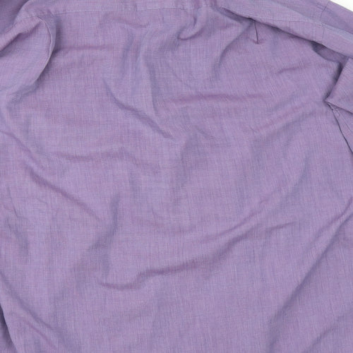 BHS Mens Purple    Button-Up Size 15