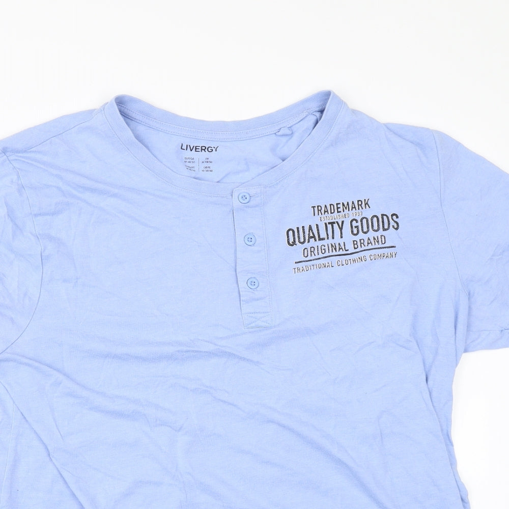 Livergy Mens Blue    T-Shirt Size M