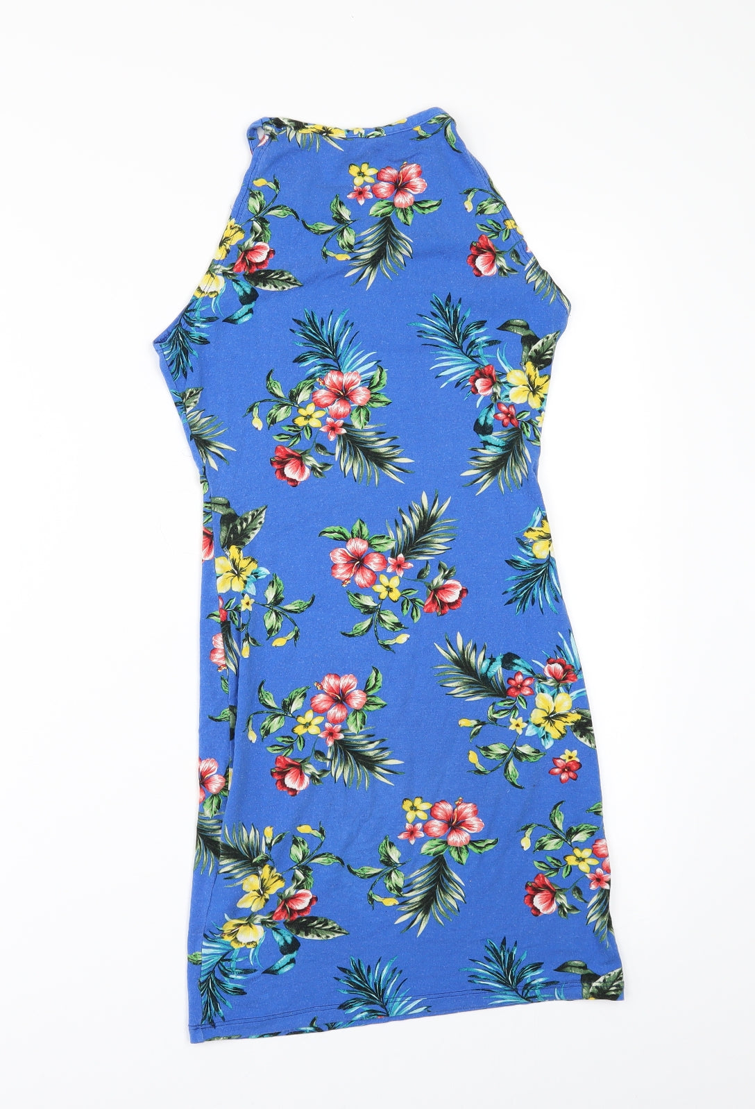 New Look Girls Blue Floral  T-Shirt Dress  Size 10-11 Years