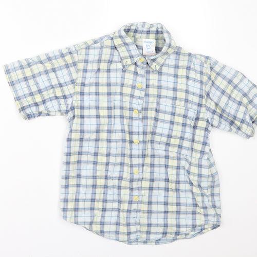 Mackays Boys Black Check  Basic Button-Up Size 6-7 Years