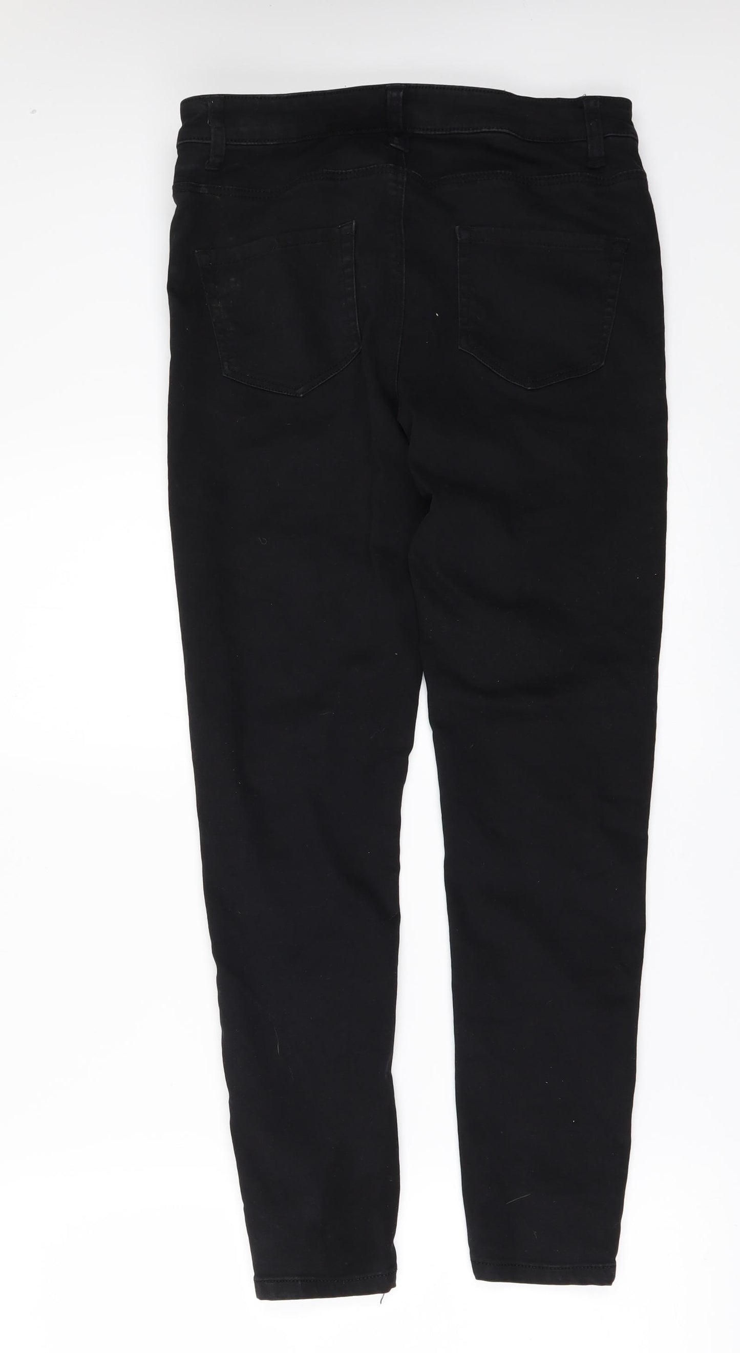 Denim & Co. Womens Black  Denim Skinny Jeans Size 12 L27 in