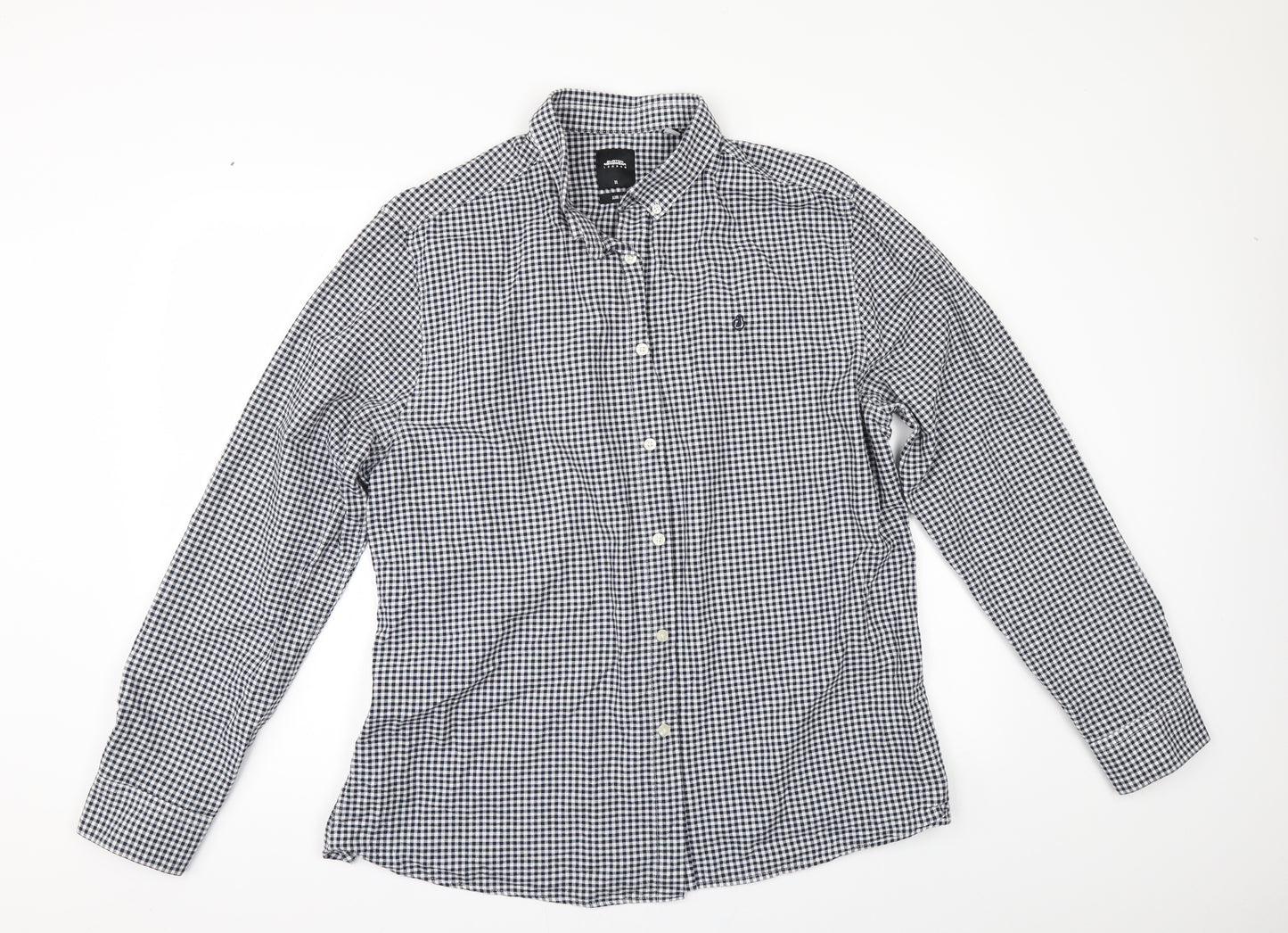 Burton Mens Black Check   Button-Up Size XL