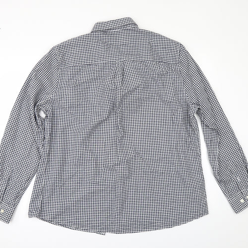 Burton Mens Black Check   Button-Up Size XL