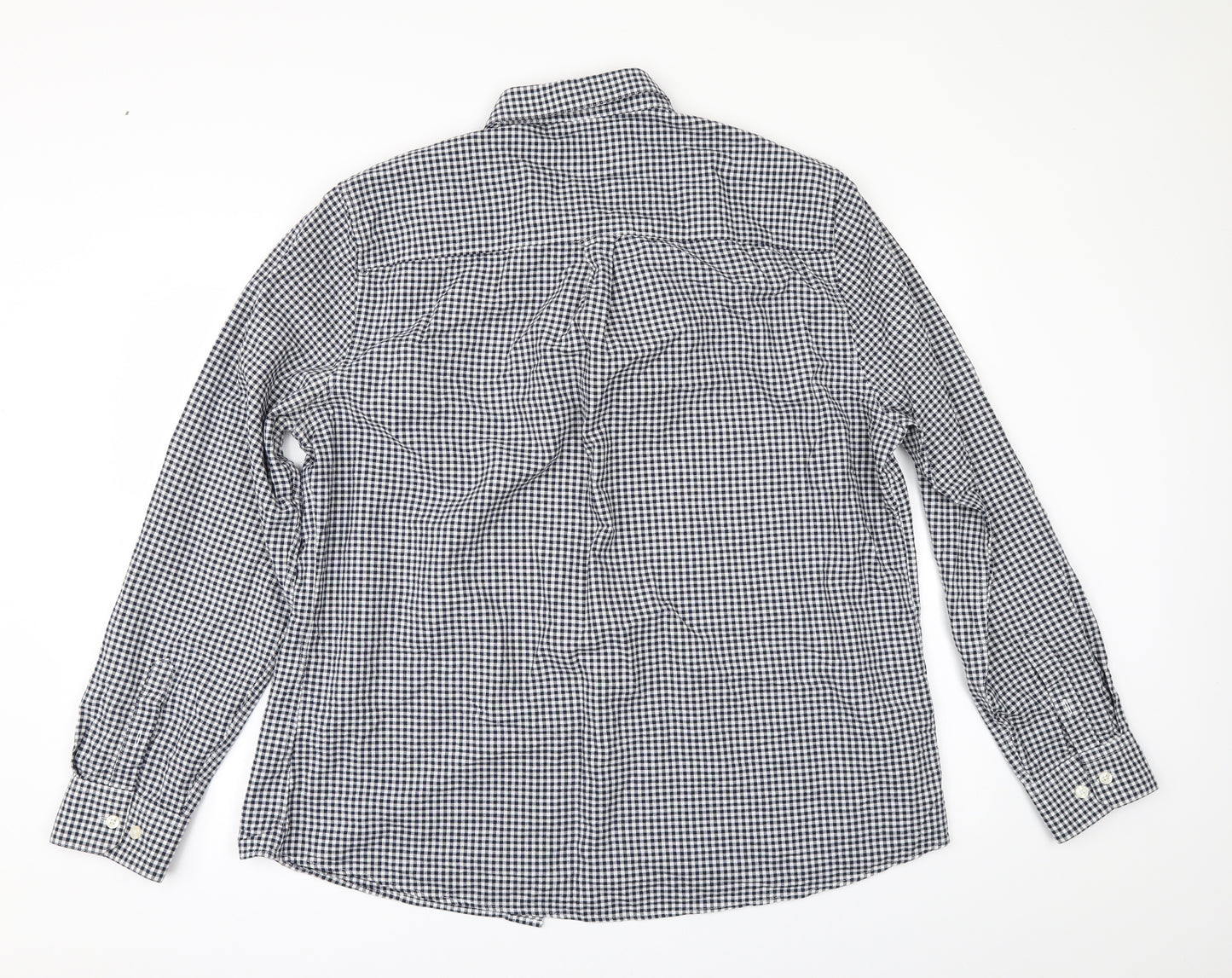 Burton Mens Black Check   Button-Up Size XL