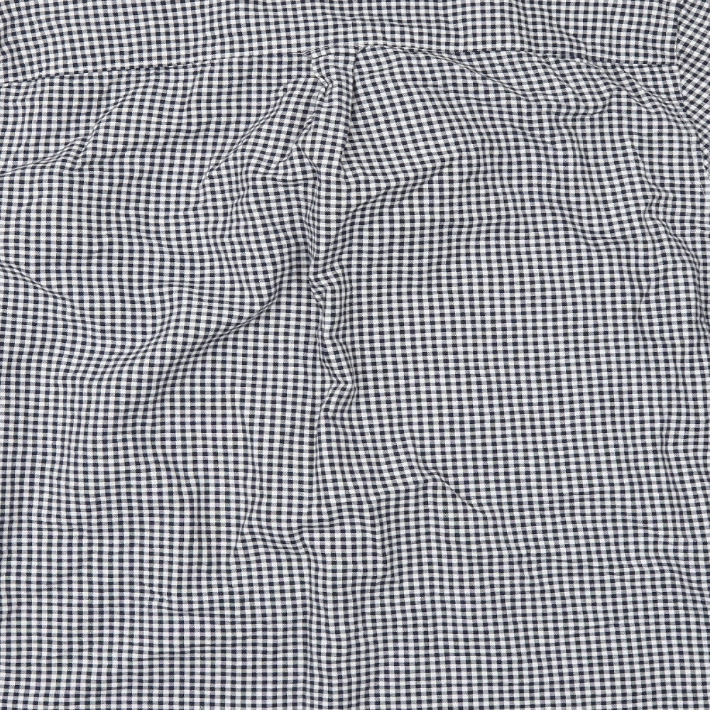 Burton Mens Black Check   Button-Up Size XL