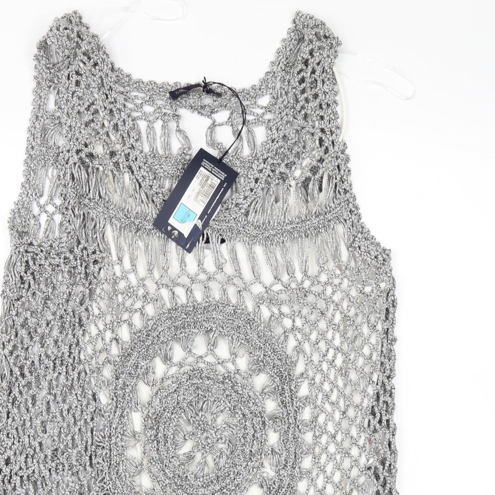 Marks and Spencer Womens Grey   Camisole Blouse Size 14  - UNDER TOP