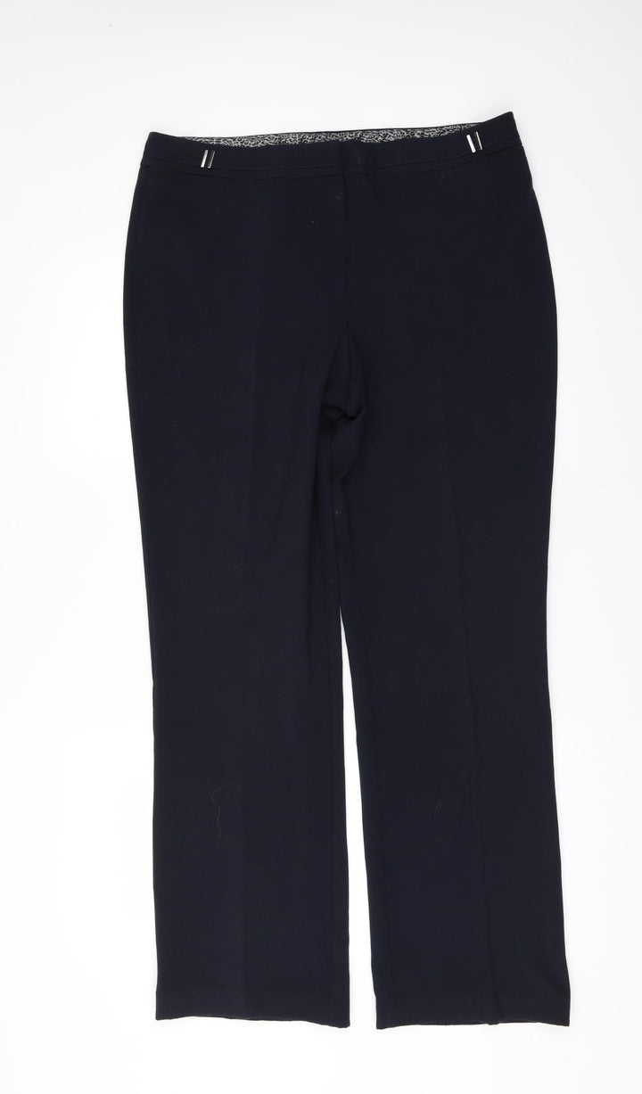 M&Co Womens Beige   Trousers  Size 14 L31 in