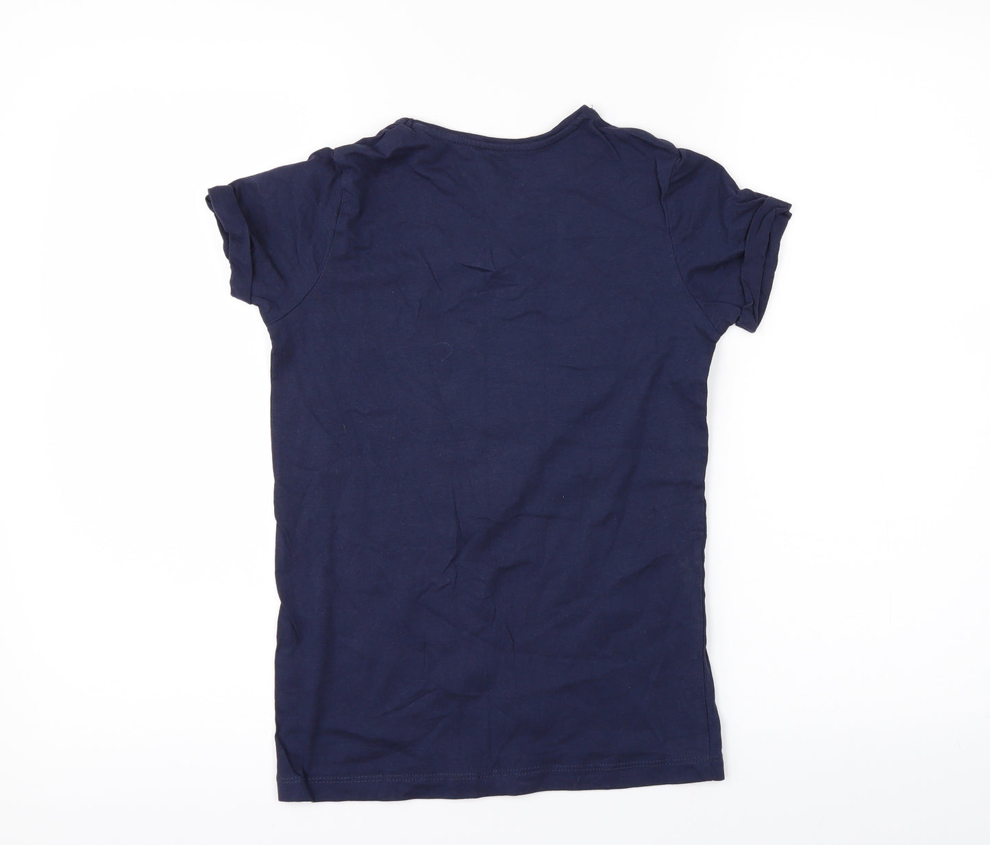 Primark Girls Blue   Basic T-Shirt Size 10-11 Years  - Unicorn