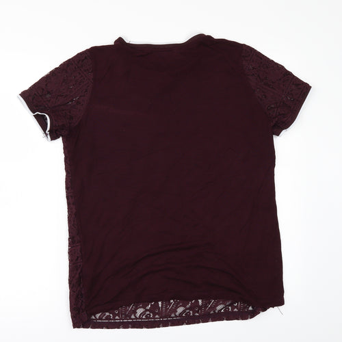 Dorothy Perkins Womens Red   Basic T-Shirt Size 16