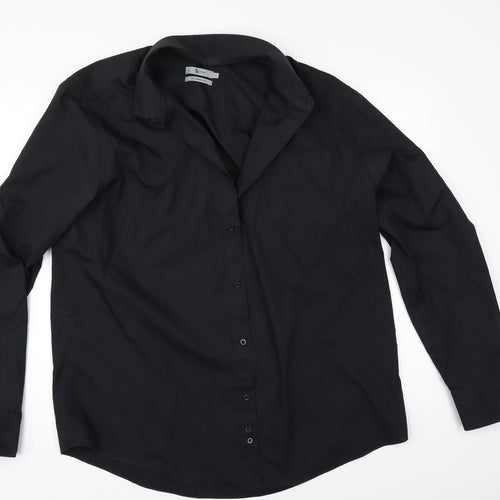 TU Mens Black    Button-Up