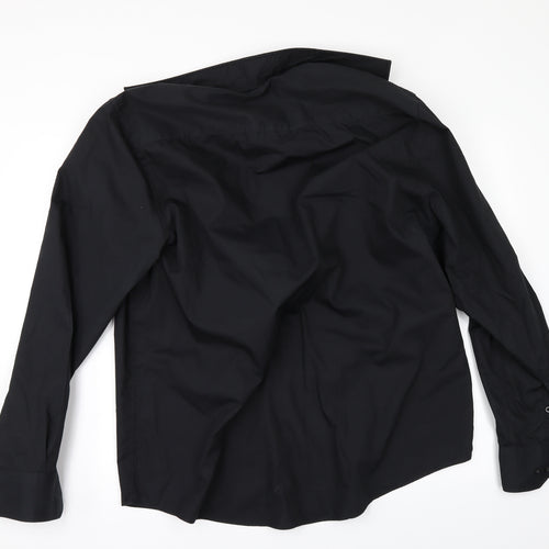 TU Mens Black    Button-Up