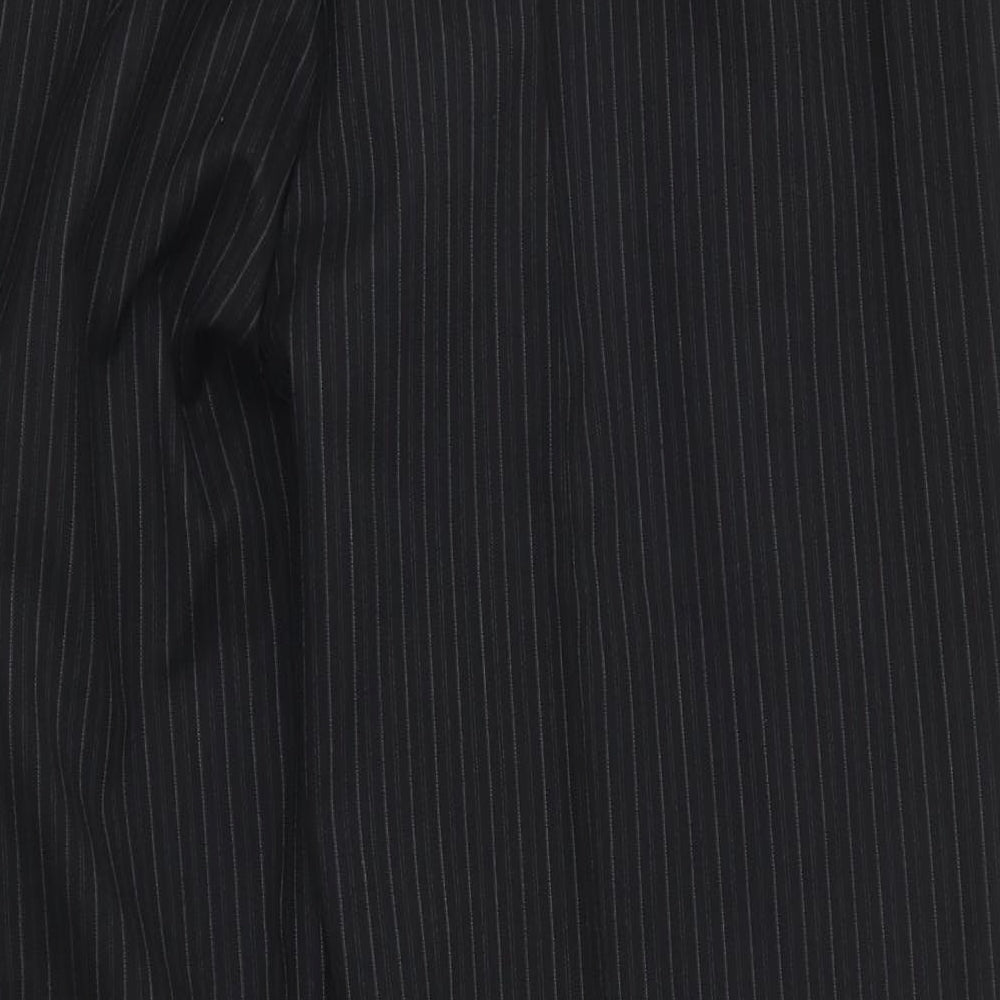 NEXT Mens Black Striped  Trousers  Size 36 L29 in