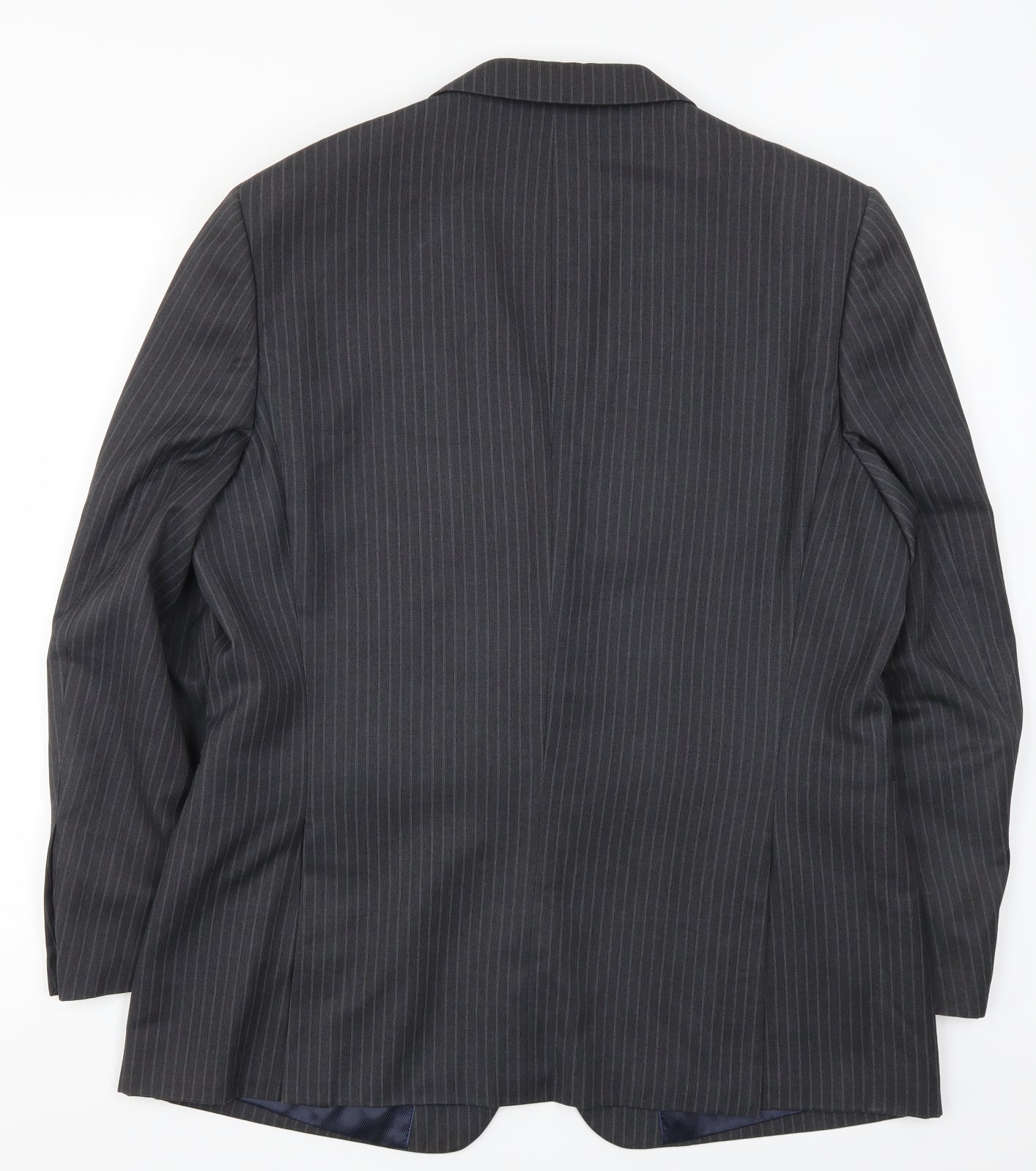 Jack Reid Mens Grey Striped  Jacket Suit Jacket Size 42