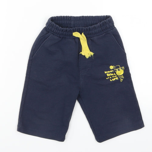 DeFacto Boys Blue   Sweat Shorts Size 4-5 Years - Basketball it's the Life