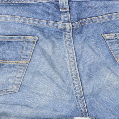 Colins Womens Blue  Denim Hot Pants Shorts Size 28 in