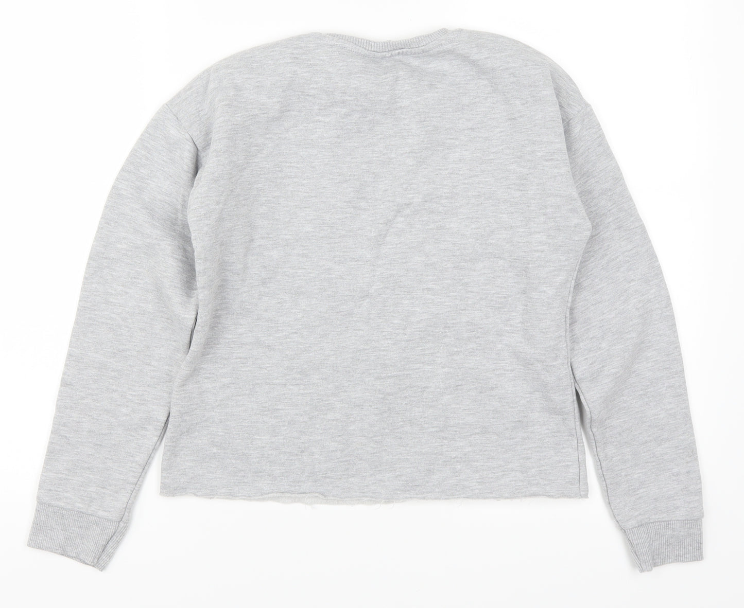 Matalan Girls Grey   Pullover Sweatshirt Size 12 Years  - Butterfly