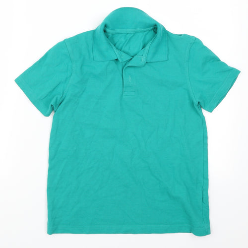 George Boys Green   Basic Polo Size 10-11 Years