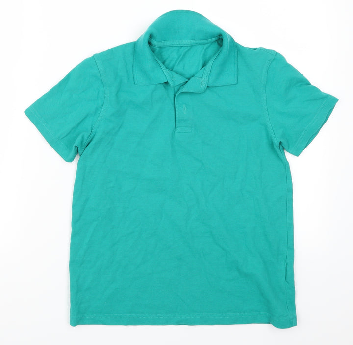 George Boys Green Basic Polo Size 10-11 Years