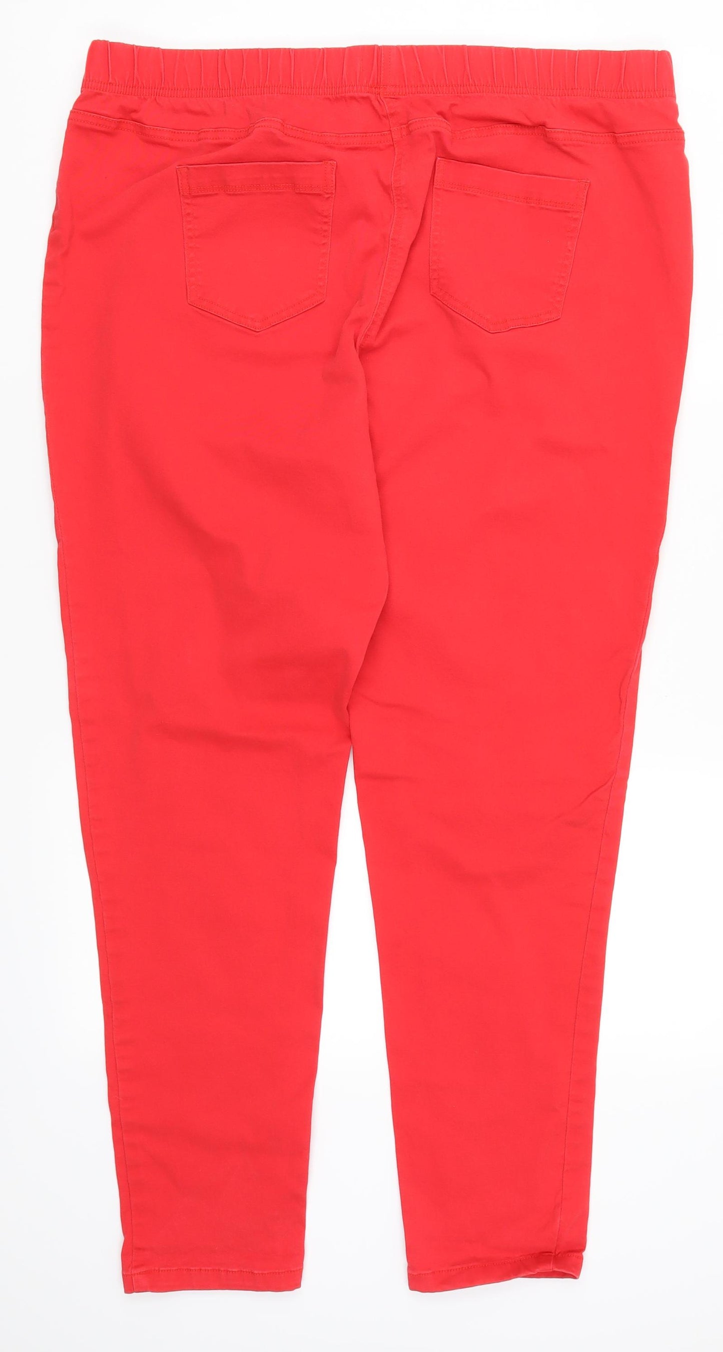 TU Womens Red  Denim Jegging Jeans Size 20 L29 in