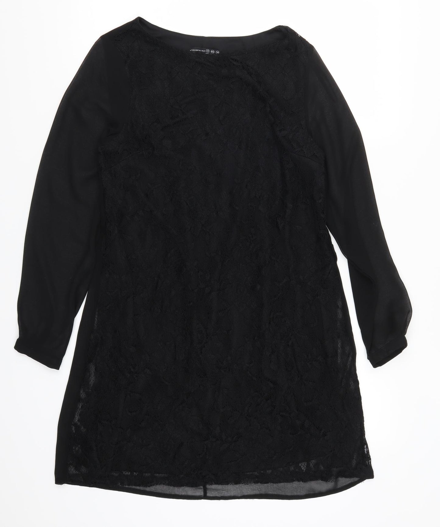 Atmopshere Womens Black  Lace A-Line  Size 12