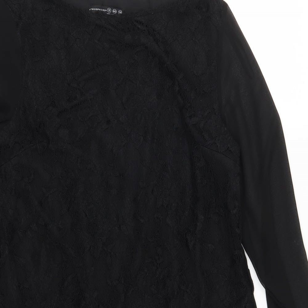 Atmopshere Womens Black  Lace A-Line  Size 12