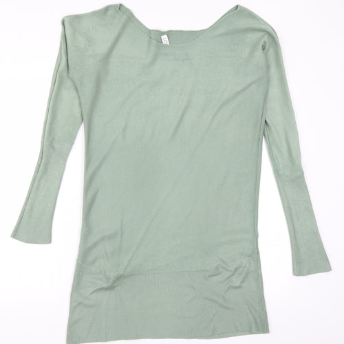 Look Womens Green   Jumper Dress  Size M