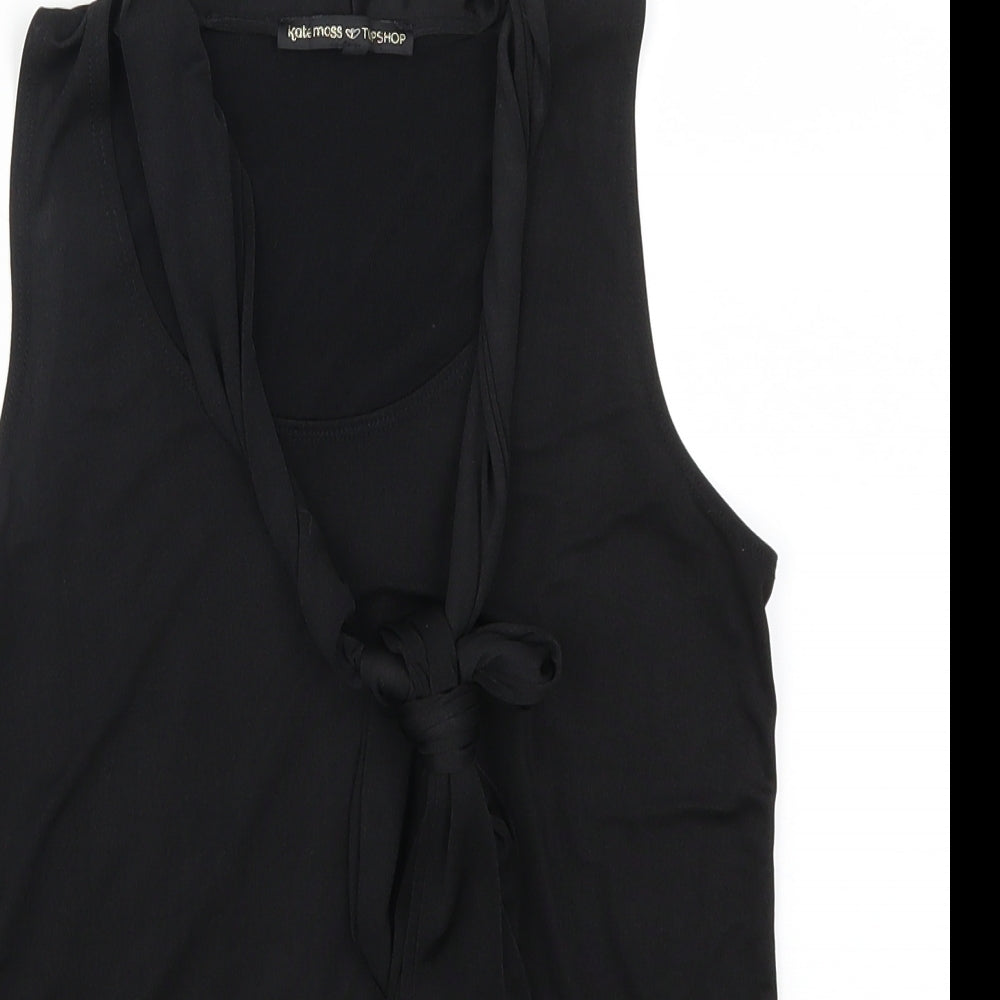 Topshop Womens Black   Basic Tank Size 10