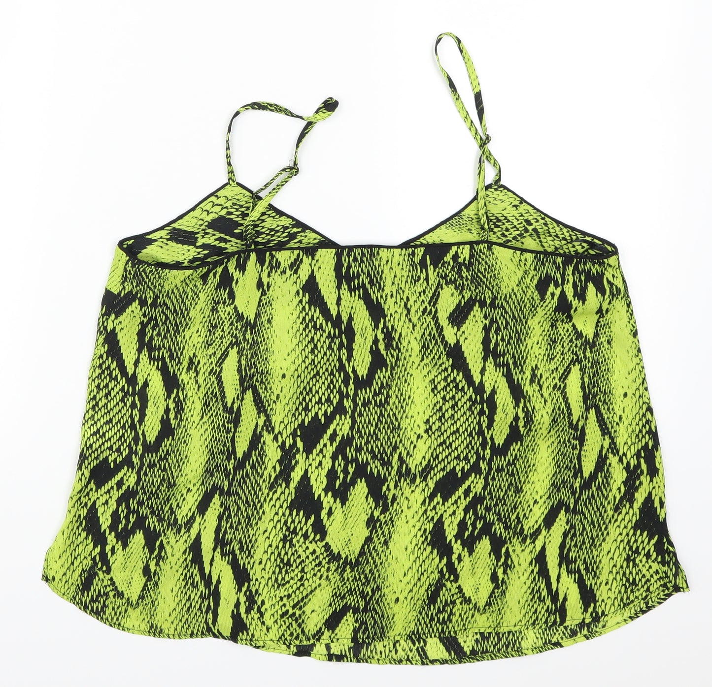 Primark Womens Green Animal Print  Basic Tank Size 12