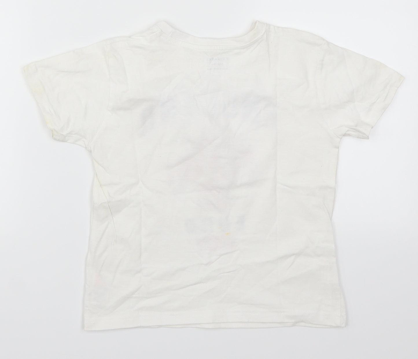 Primark Boys White   Basic T-Shirt Size 6-7 Years  - England Euro 2020