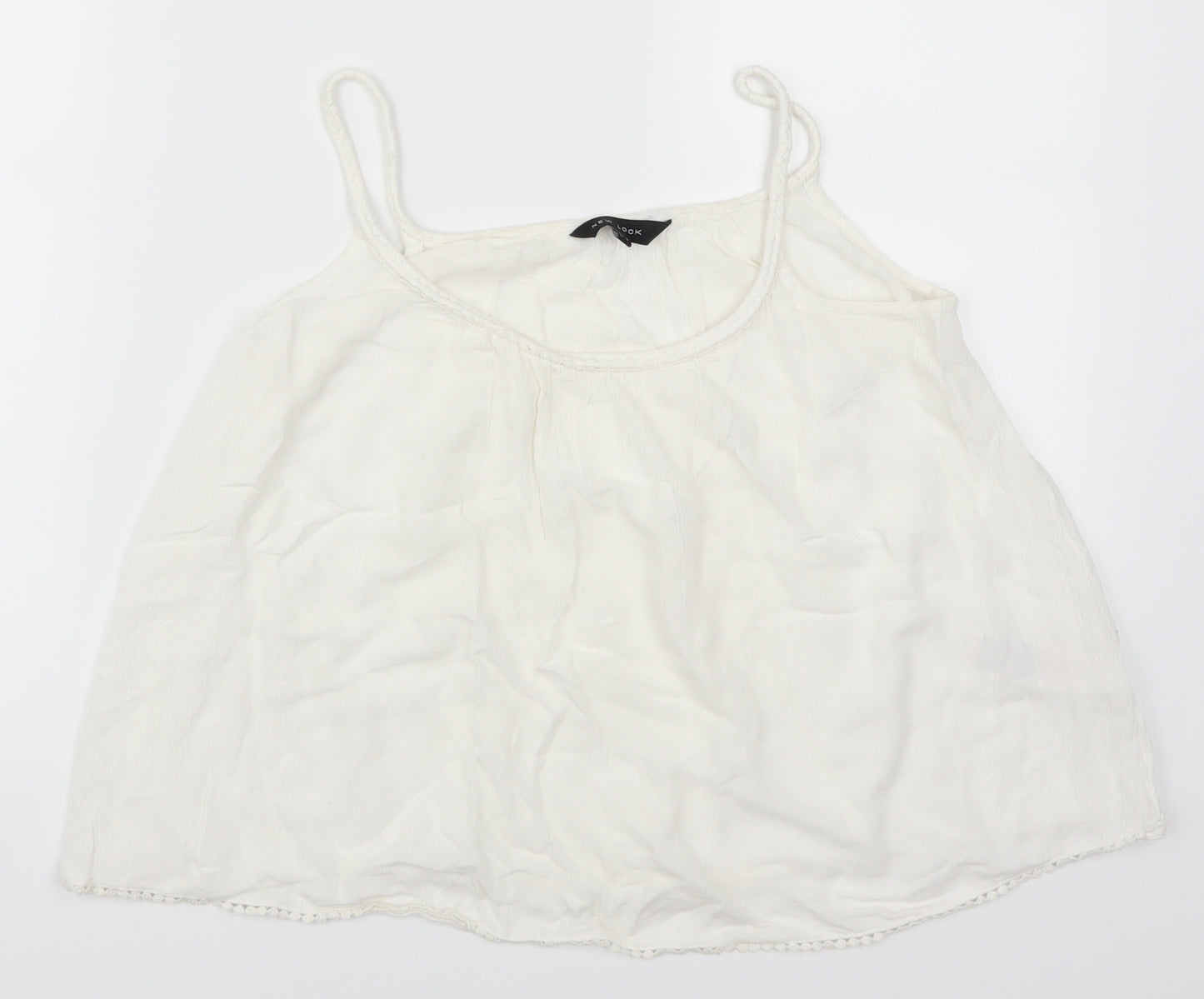 New Look Womens White   Basic Tank Size 6