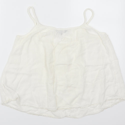 New Look Womens White   Basic Tank Size 6
