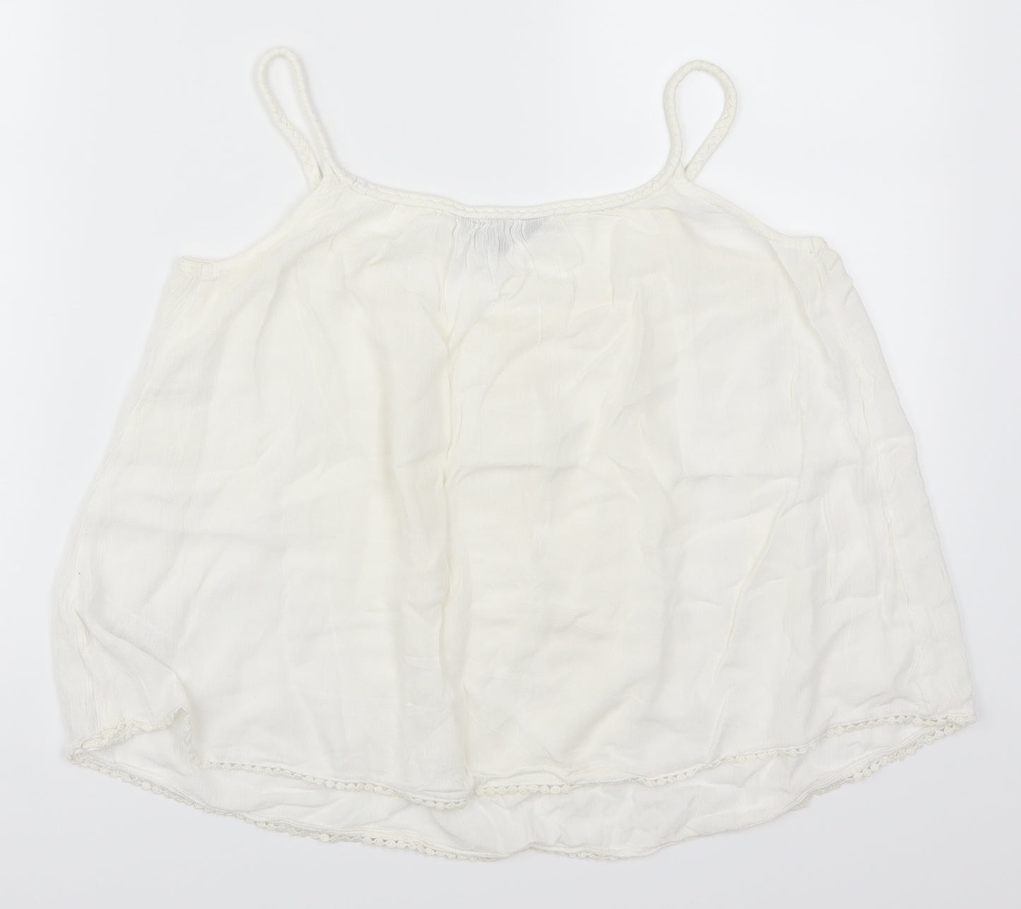 New Look Womens White   Basic Tank Size 6