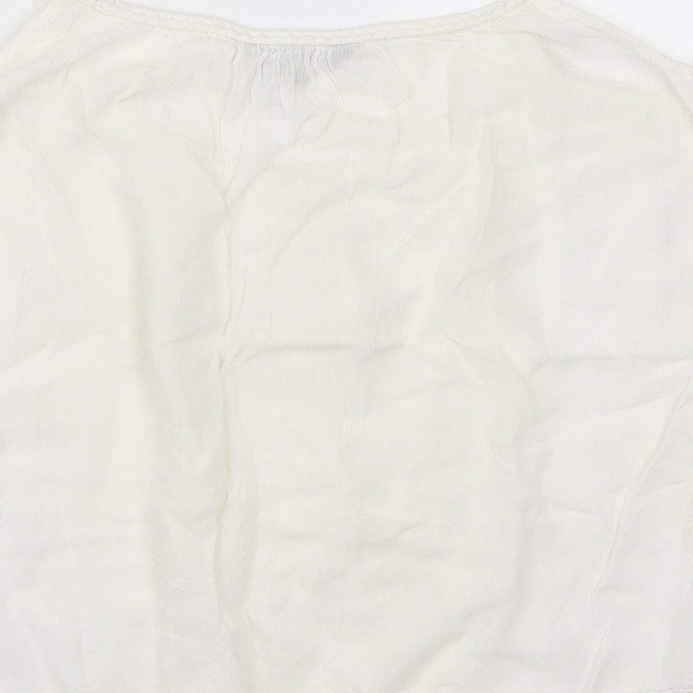 New Look Womens White   Basic Tank Size 6