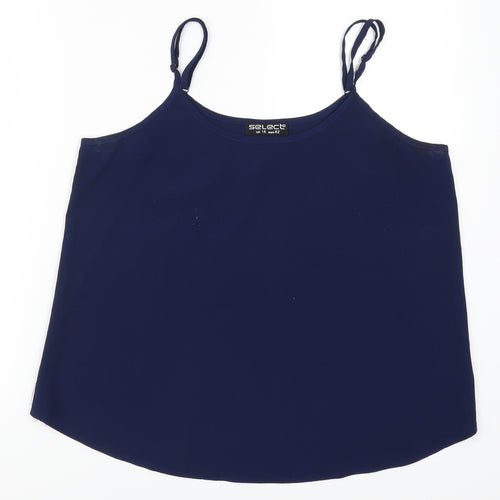 Select Womens Blue   Basic Tank Size 14