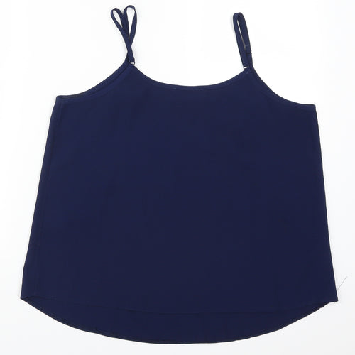 Select Womens Blue   Basic Tank Size 14