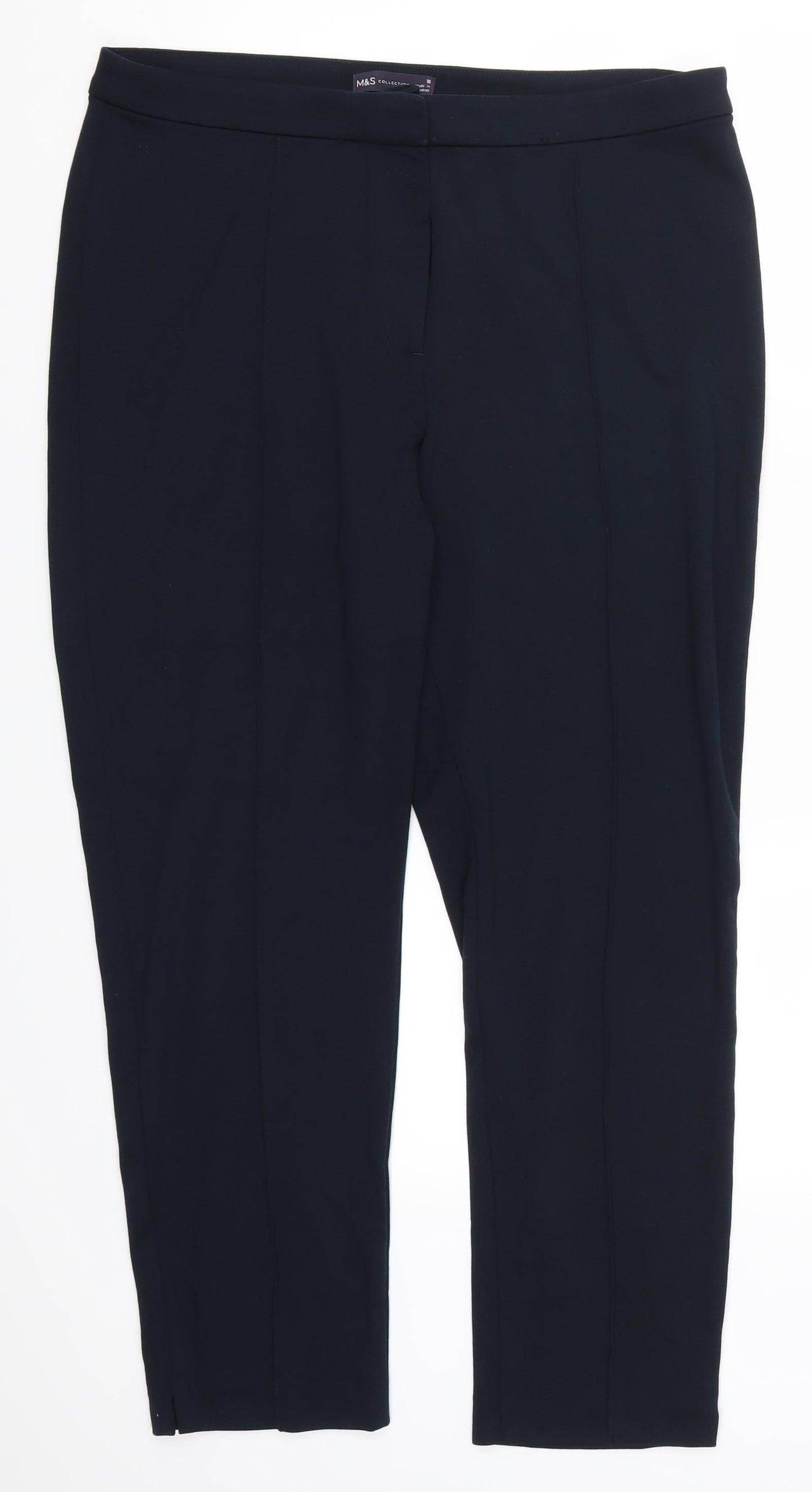 Marks and Spencer Womens Blue   Trousers  Size 16 L27 in