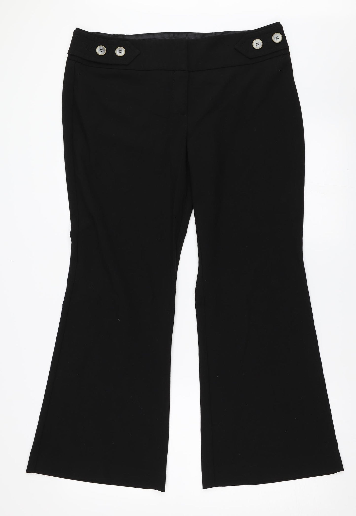 NEXT Womens Black   Trousers  Size 14 L28.5 in