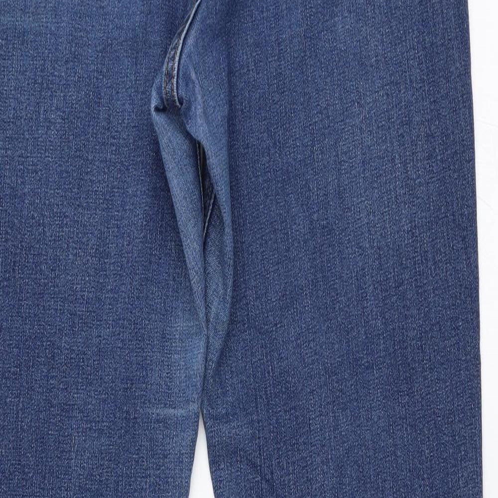 Nutmeg Womens Blue  Denim Straight Jeans Size 10 L29.5 in