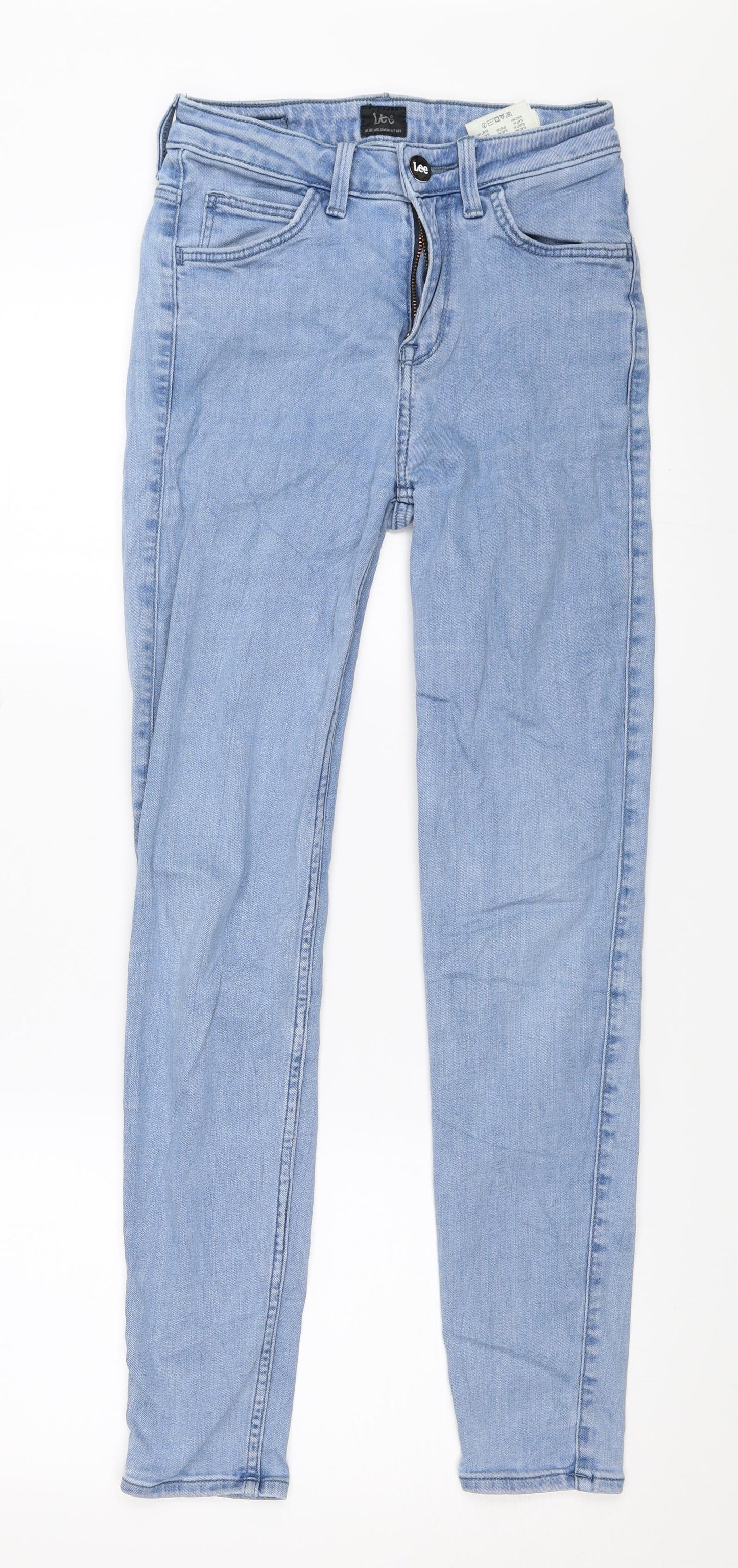 Lee Womens Blue  Denim Skinny Jeans Size 26 in L31 in